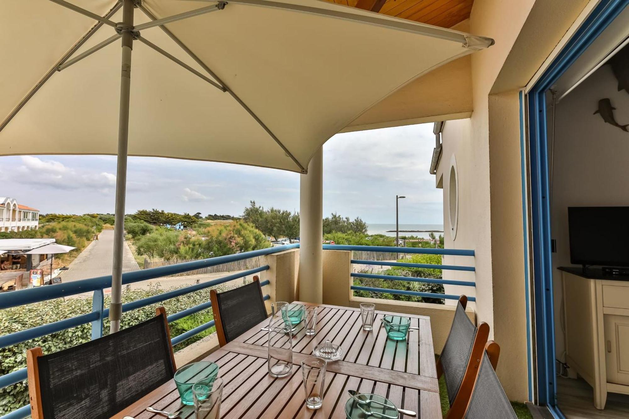 Un Balcon A La Mer - Studio Vue Sur Mer Brétignolles-sur-Mer Εξωτερικό φωτογραφία